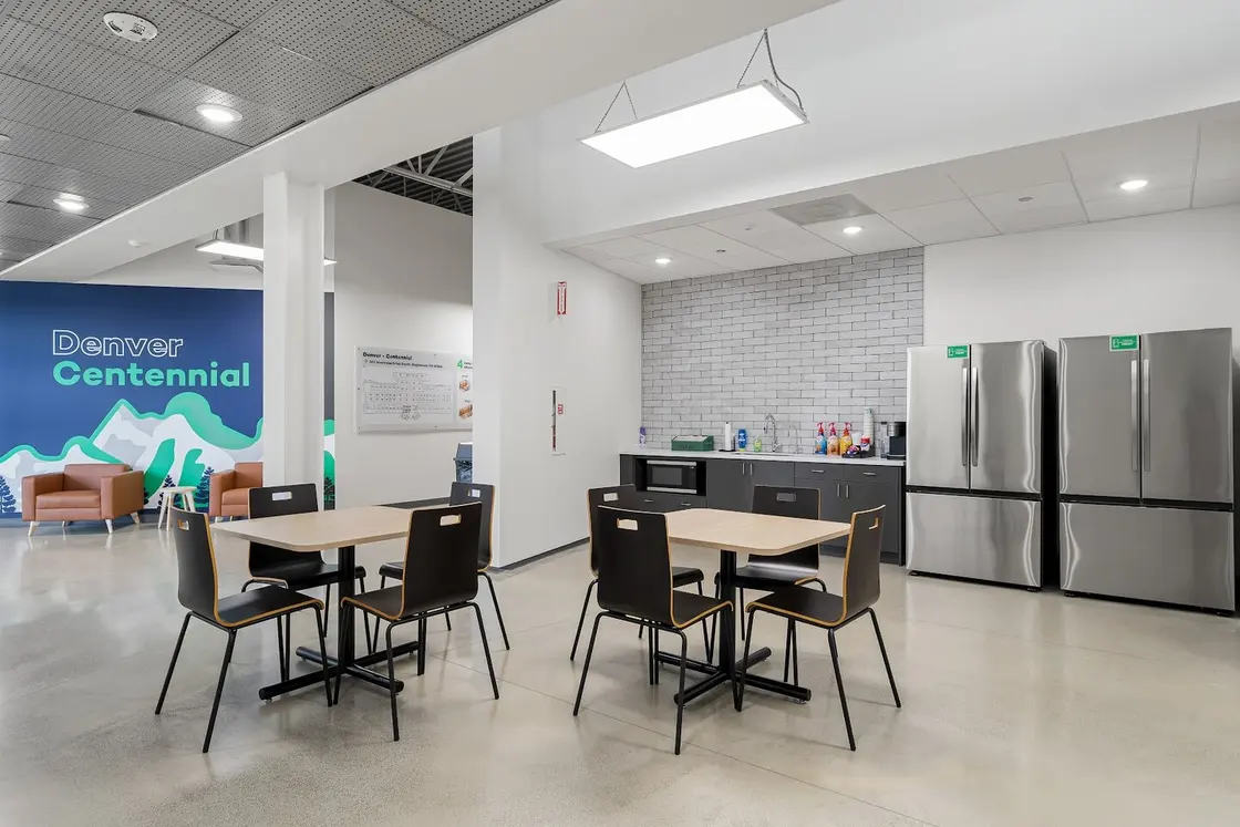 WareSpace shared kitchen and lounge